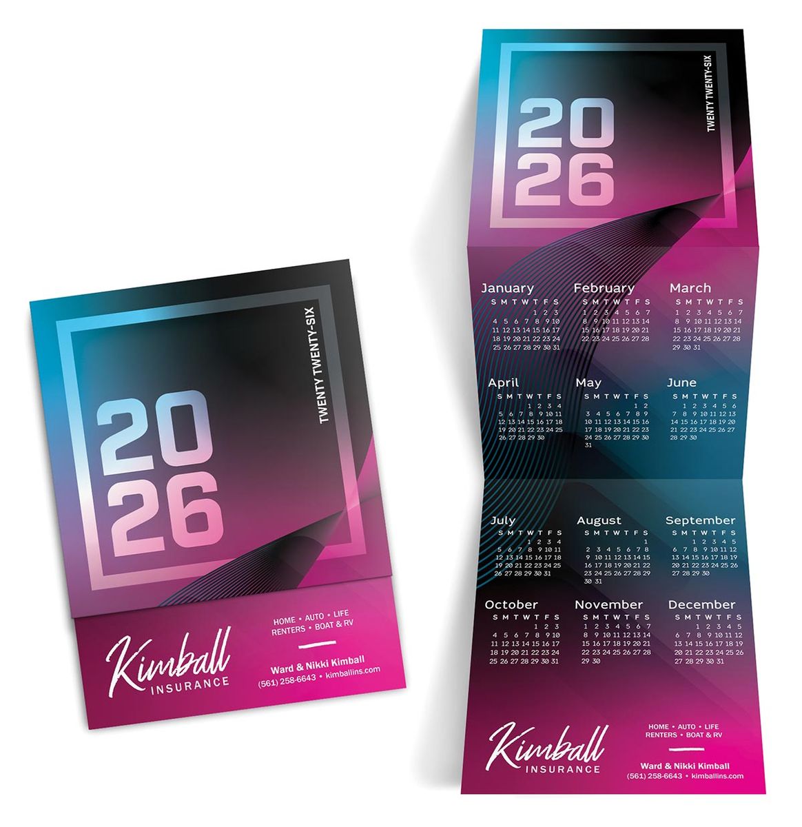 Custom Imprinted Tri-Fold Calendar Custom Imprinted Tri-Fold Calendar
