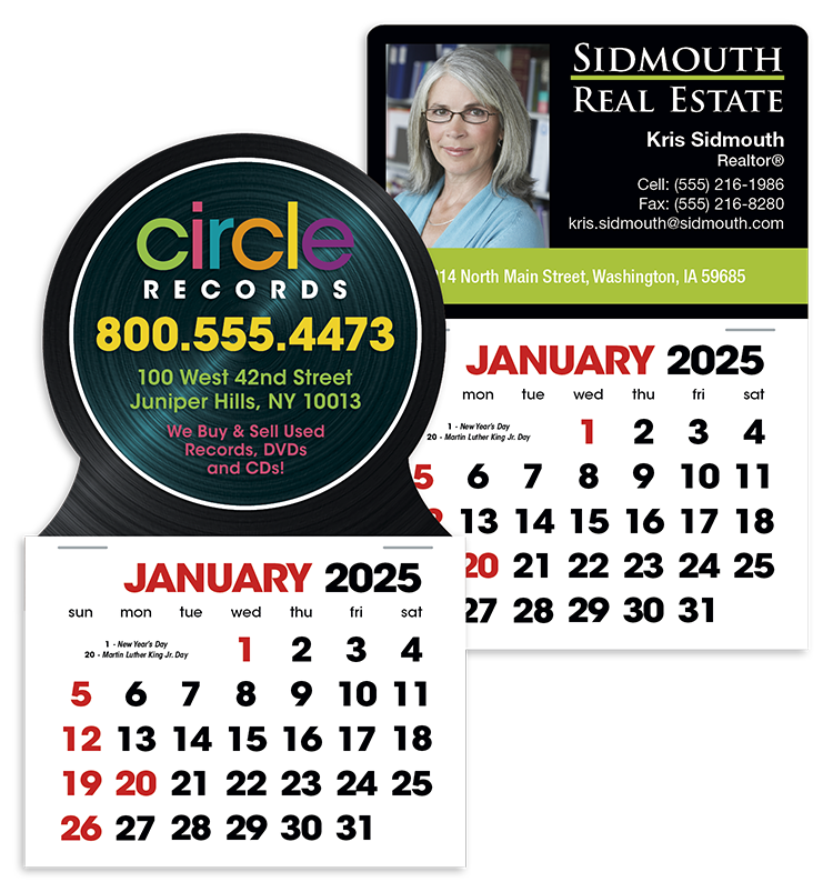 Custom Imprinted Calendar Square Magnet