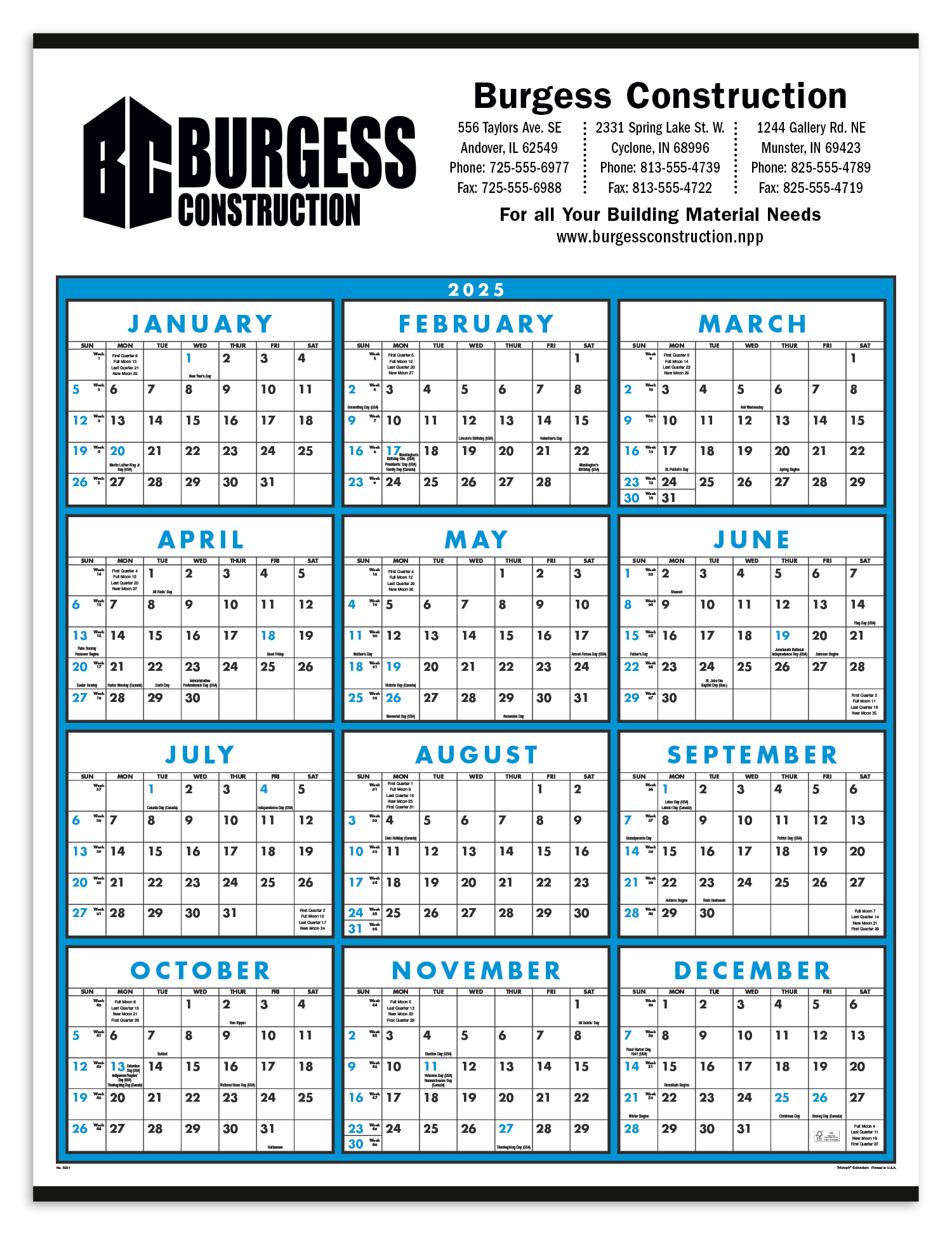 Custom Imprinted Span-A-Year II Custom Imprinted Business Planner II