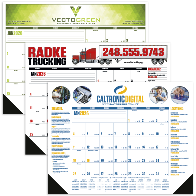Custom Imprinted Desk Pad Calendar Custom Imprinted Desk Pad Calendar