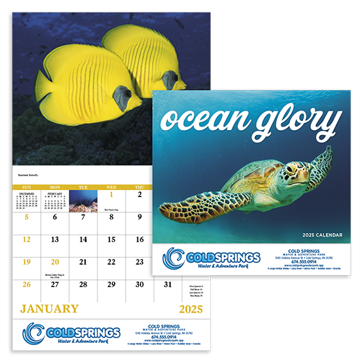 Custom Imprinted Calendar - Ocean Glory #7217