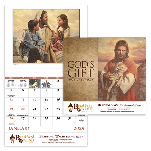 Custom Imprinted Calendar - God's Gift #7259