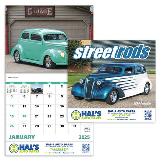 Custom Imprinted Calendar - Street Rods #7283