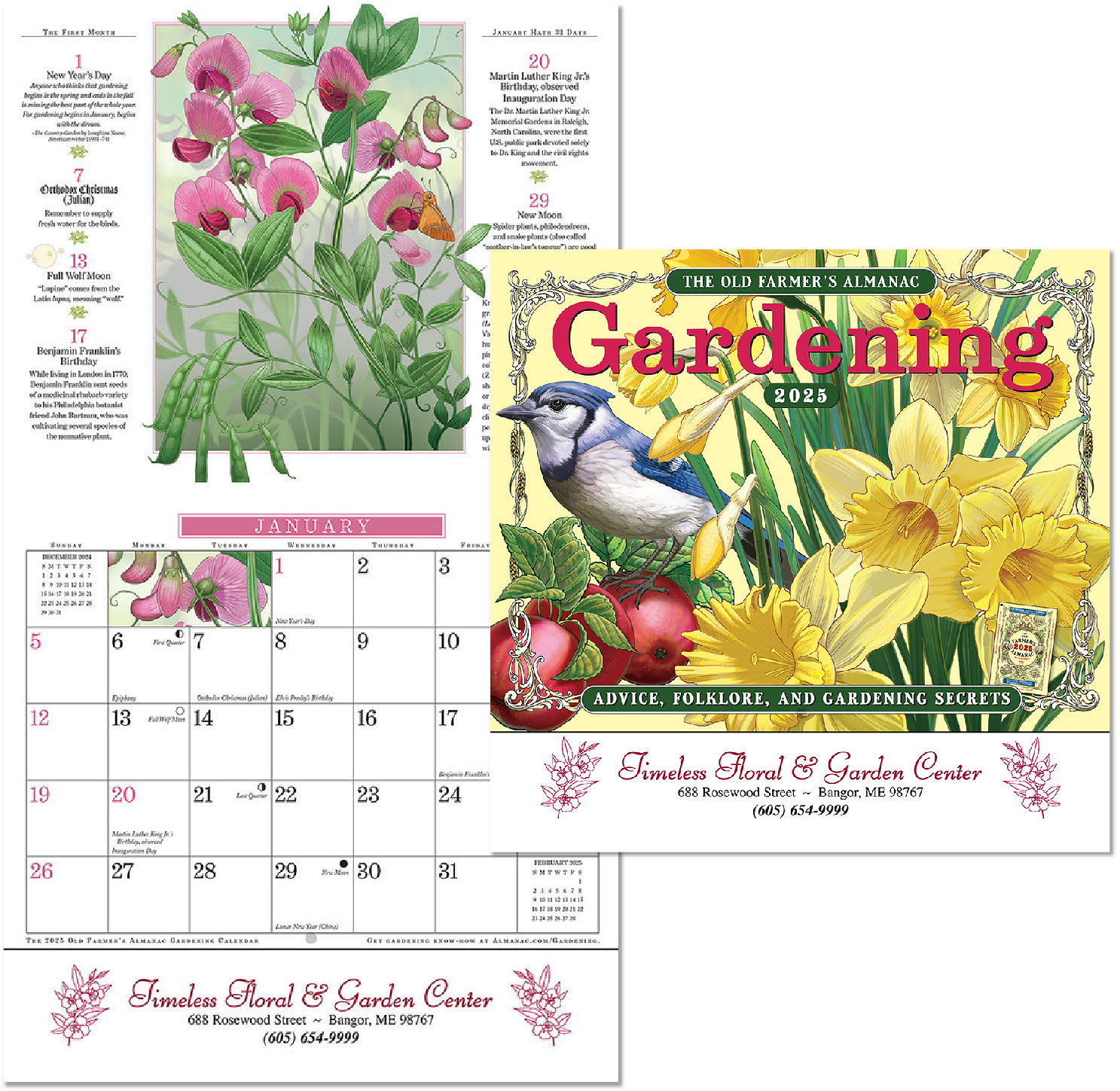 Custom Imprinted Calendar OFA Gardening
