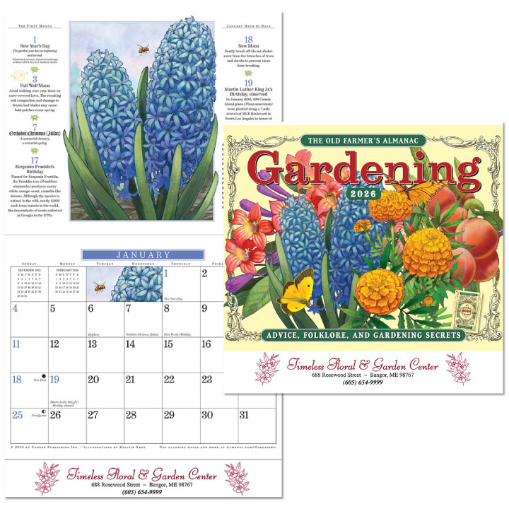 Custom Imprinted Calendar OFA Gardening