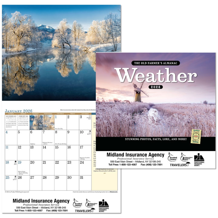 Custom Imprinted Calendar OFA Weather