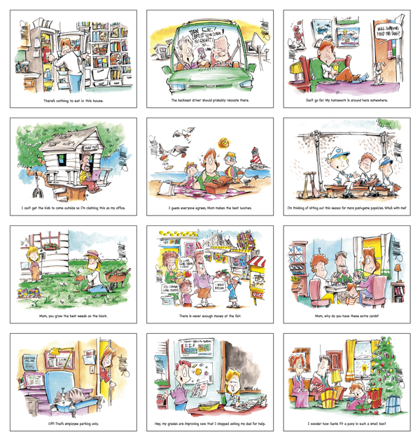 Click to Enlarge Monthly Images- Laughing It Up! #7213 Custom Imprinted Calendar - Laughing It Up! #7213