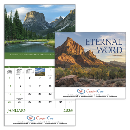 Custom Imprinted Calendar - Eternal Word #7223 Custom Imprinted Calendar - Eternal Word #7223