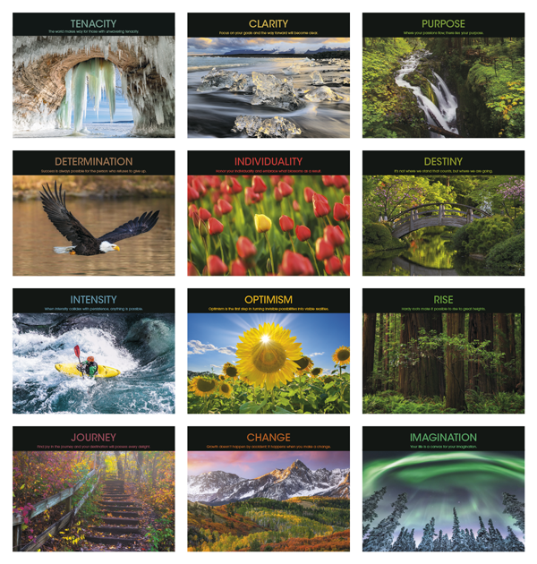 Click to Enlarge Monthly Images- Motivations #7228 Custom Imprinted Calendar - Motivations #7228