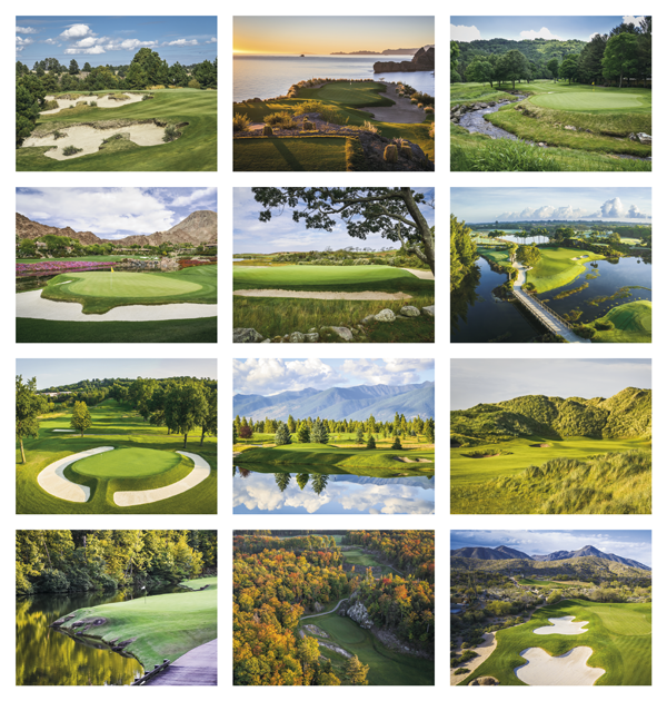 Click to Enlarge Monthly Images- Fairways & Greens #7229 Custom Imprinted Calendar - Fairways & Greens #7229