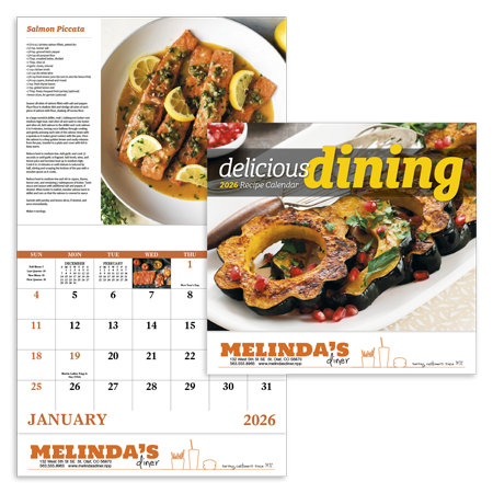 Custom Imprinted Calendar - Delicious Dining  #7231