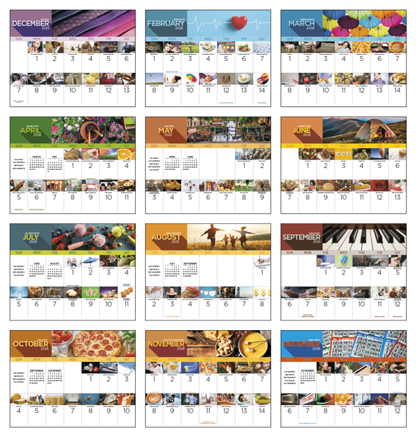Click to Enlarge Monthly Images- National Day #7232 Custom Imprinted Calendar - National Day #7232