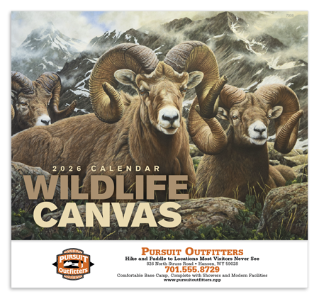 Wildlife Canvas Calendar