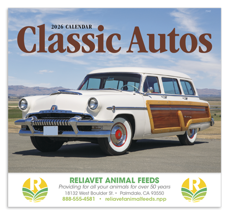 Classic Autos Calendar