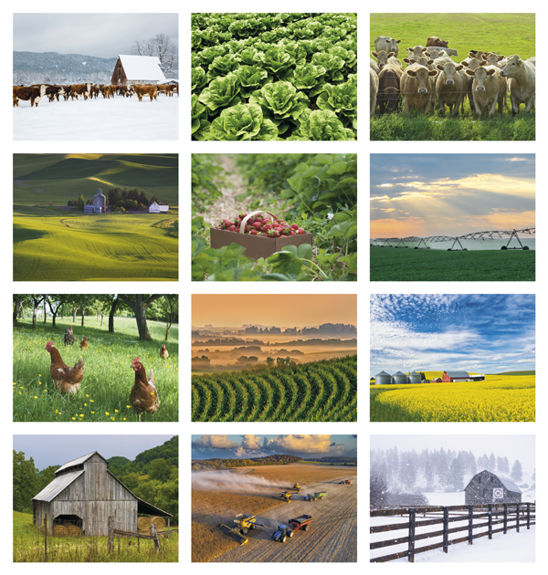 Click to Enlarge Monthly Images- Agriculture #7247 Custom Imprinted Calendar - Agriculture #7247