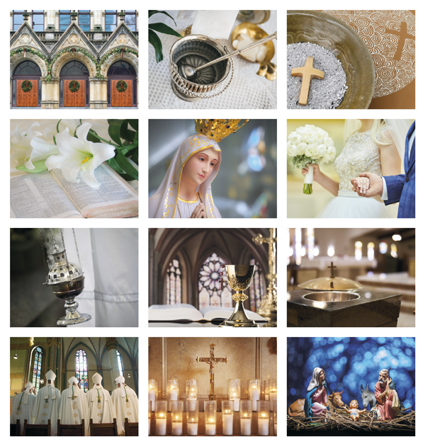 Click to Enlarge Monthly Images- Catholic Spirit #7254 Custom Imprinted Calendar - Catholic Spirit #7254