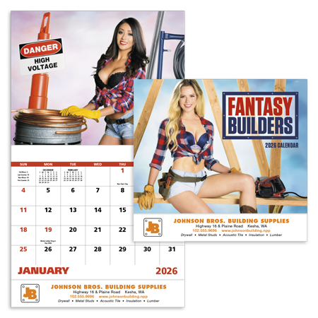 Custom Imprinted Calendar - Fantasy Builders #7267