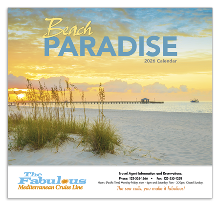 Beach Paradise Calendar