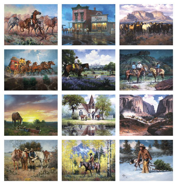 Click to Enlarge Monthly Images- Western Frontier #7271 Custom Imprinted Calendar - Western Frontier #7271