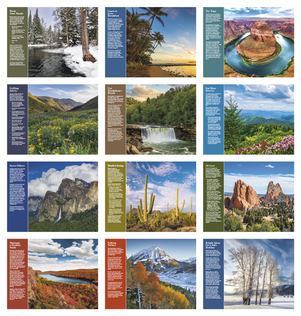 Click to Enlarge Monthly Images- Healthy Living #7273 Custom Imprinted Calendar - Healthy Living #7273