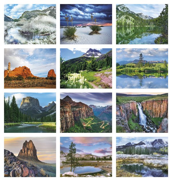 Click to Enlarge Monthly Images- Rocky Mountains #7278 Custom Imprinted Calendar - Rocky Mountains #7278