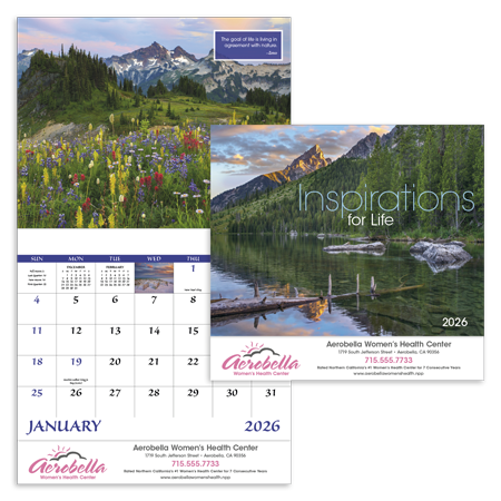 Custom Imprinted Calendar - Inspirations for Life #7279