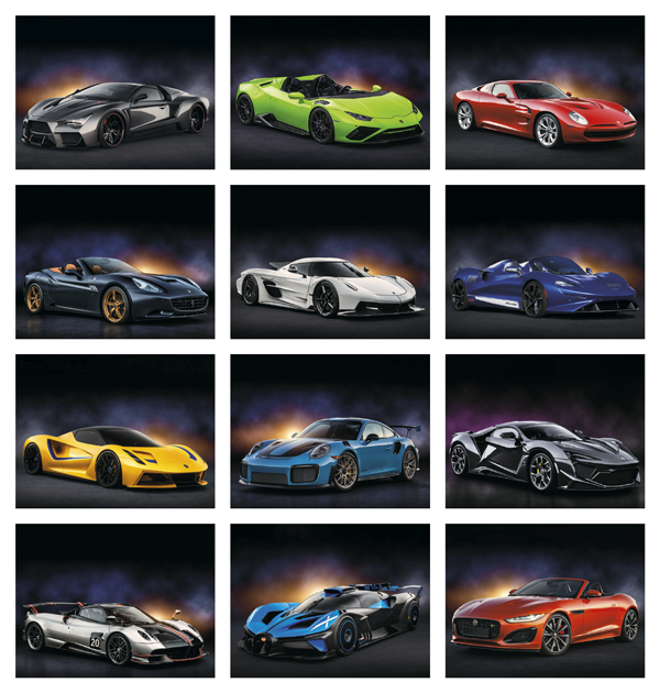 Click to Enlarge Monthly Images- Exotic Sports Cars #7281 Custom Imprinted Calendar - Exotic Sports Cars #7281