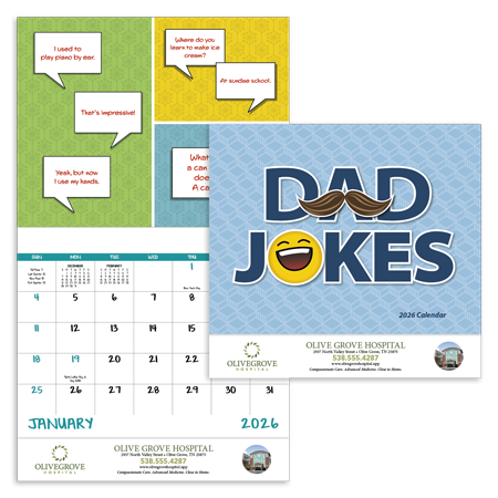 Custom Imprinted Calendar - Dad Jokes #7282 Custom Imprinted Calendar - Dad Jokes #7282
