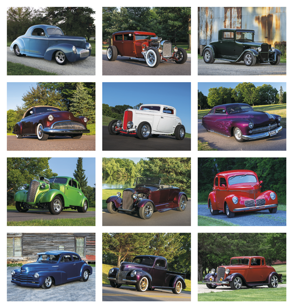 Click to Enlarge Monthly Images- Street Rods #7283 Custom Imprinted Calendar - Street Rods #7283