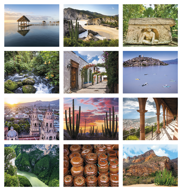 Click to Enlarge Monthly Images- Mexico #7287 Custom Imprinted Calendar - Mexico #7287