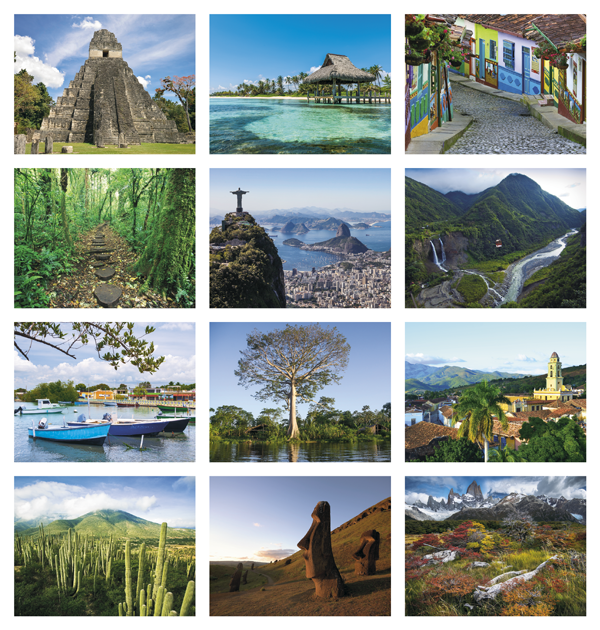 Click to Enlarge Monthly Images- Latinoamerica en Paisajes #7288 Custom Imprinted Calendar - Latinoamerica en Paisajes #7288