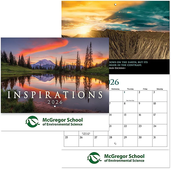 Custom Imprinted Calendar - Inspirations Stapled #3098 Custom Imprinted Calendar - Inspirations Stapled #3098