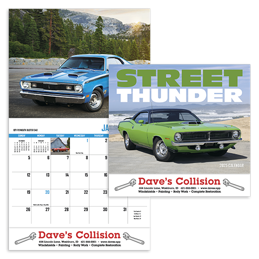 Custom Imprinted Calendar - Street Thunder #801