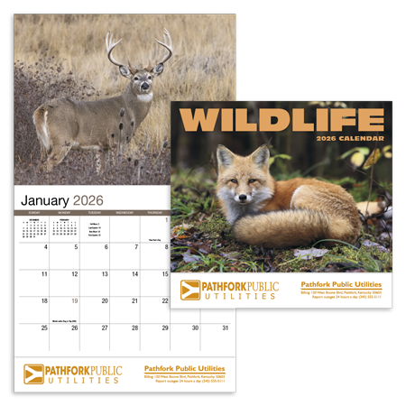 Custom Imprinted Calendar - Wildlife #803