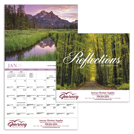 Custom Imprinted Calendar - Reflections #806 Custom Imprinted Calendar - Reflections #806