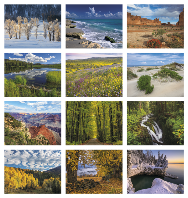 Click to Enlarge Monthly Images- Reflections #806 Custom Imprinted Calendar - Reflections #806