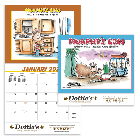 Custom Imprinted Calendar - Murphy's Law #807 Custom Imprinted Calendar - Murphy's Law #807