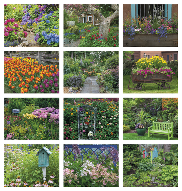 Click to Enlarge Monthly Images- Gardens #808 Custom Imprinted Calendar - Gardens #808