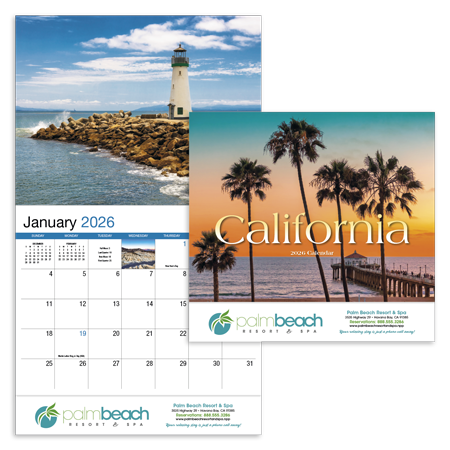 Custom Imprinted Calendar - California #811 Custom Imprinted Calendar - California #811
