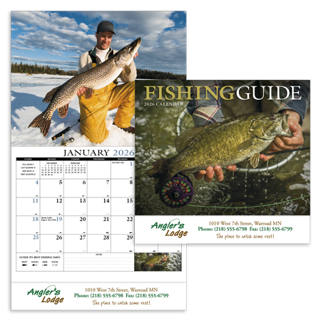 Custom Imprinted Calendar - Fishing Guide #817