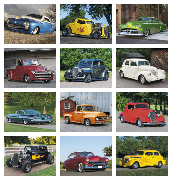 Click to Enlarge Monthly Images- Street Rods #824 Custom Imprinted Calendar - Street Rods #824