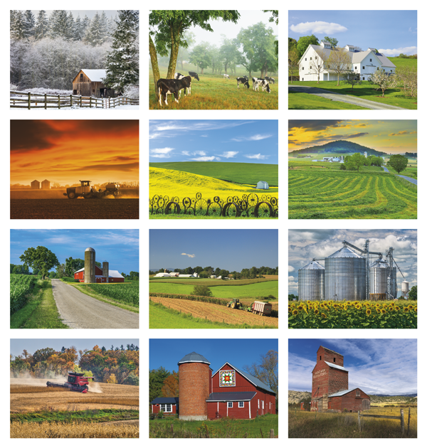 Click to Enlarge Monthly Images- America's Bounty #831 Custom Imprinted Calendar - America's Bounty #831