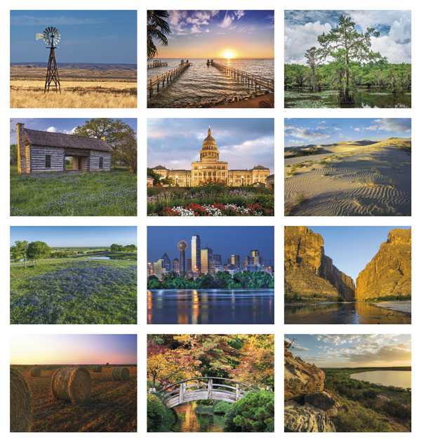 Click to Enlarge Monthly Images- Texas #836 Custom Imprinted Calendar - Texas #836