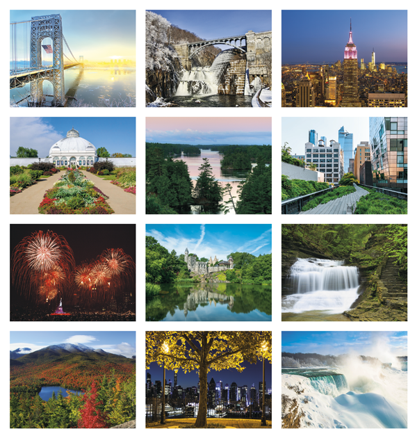 Click to Enlarge Monthly Images- New York #838 Custom Imprinted Calendar - New York #838