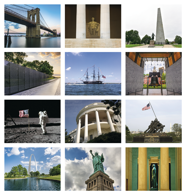 Click to Enlarge Monthly Images- American History #839 Custom Imprinted Calendar - American History #839