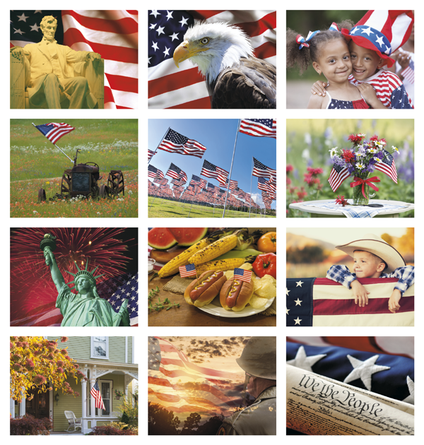 Click to Enlarge Monthly Images- America #857 Custom Imprinted Calendar - America #857