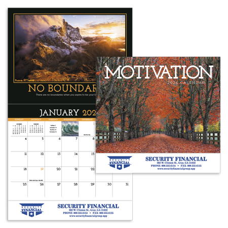 Custom Imprinted Calendar - Motivation #863