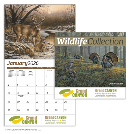 Custom Imprinted Calendar - Wildlife Collection #884 Custom Imprinted Calendar - Wildlife Collection #884