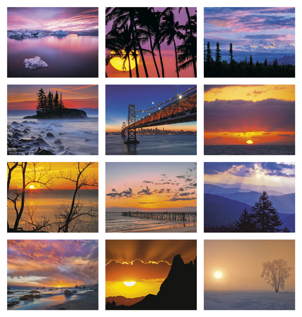 Click to Enlarge Monthly Images- Dawn to Dusk #888 Custom Imprinted Calendar - Dawn to Dusk #888