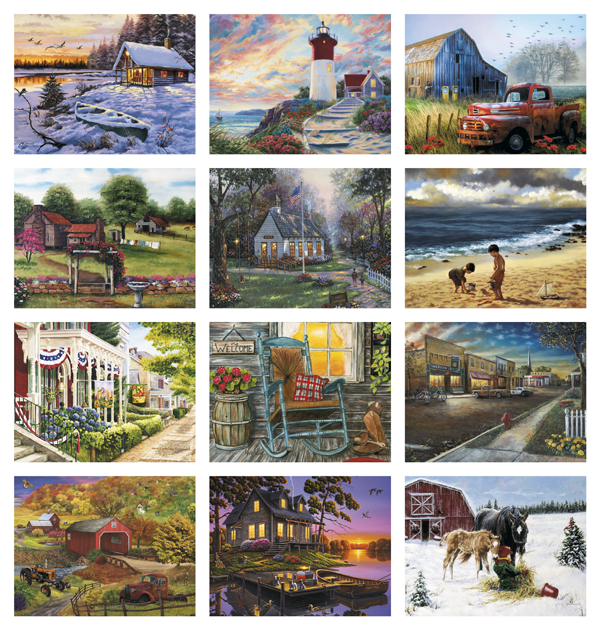 Click to Enlarge Monthly Images- Back Home #891 Custom Imprinted Calendar - Back Home #891